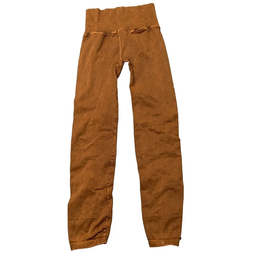Free People Movement Good Karma Leggings High Waisted Stretch Brown Size XS/S‎